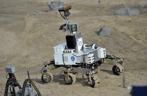 Photo of Rex Rover, a Martian rover prototype