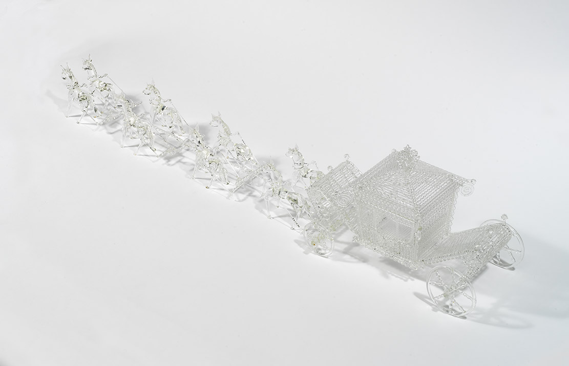 glass model of Queen Elizabeth's Coronation Coach